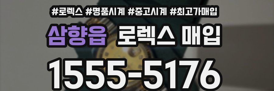 삼향읍 로렉스 매입