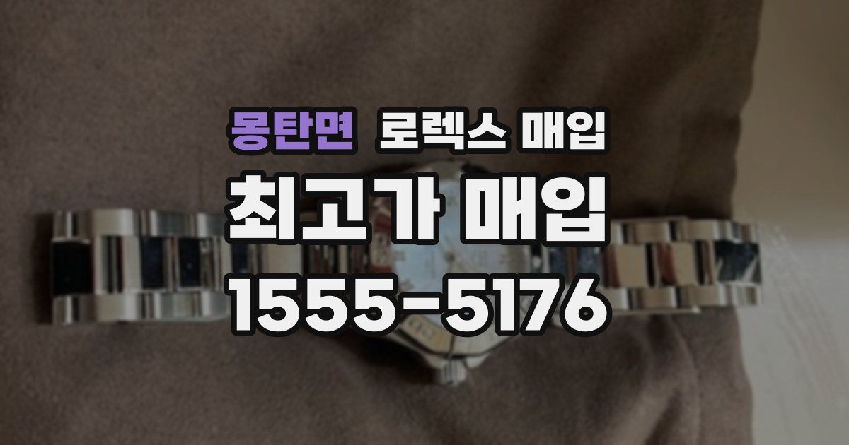 몽탄면 로렉스 매입