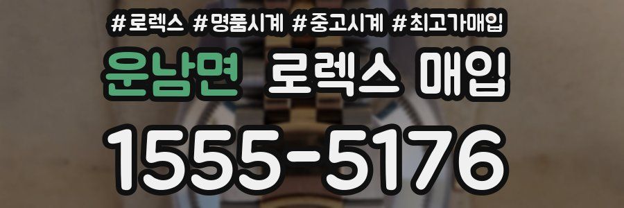 운남면 로렉스 매입