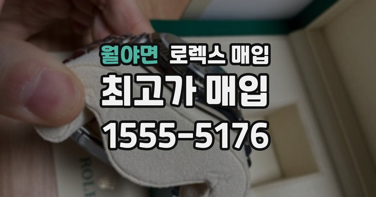 월야면 로렉스 매입