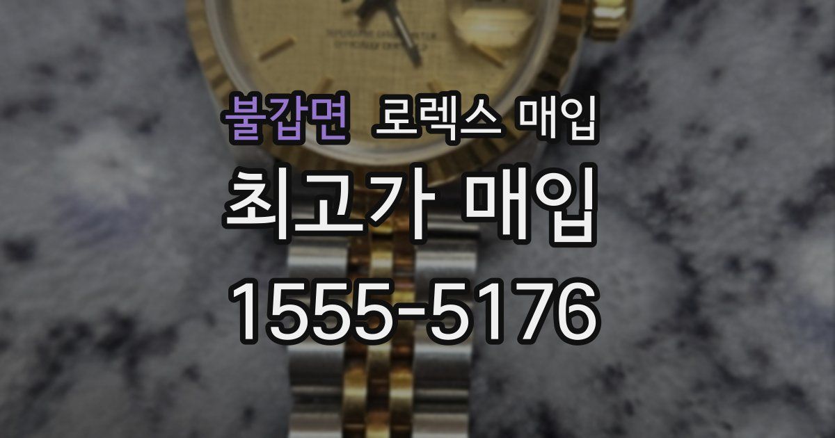 불갑면 로렉스 매입