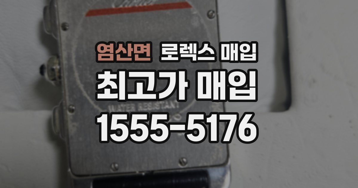 염산면 로렉스 매입