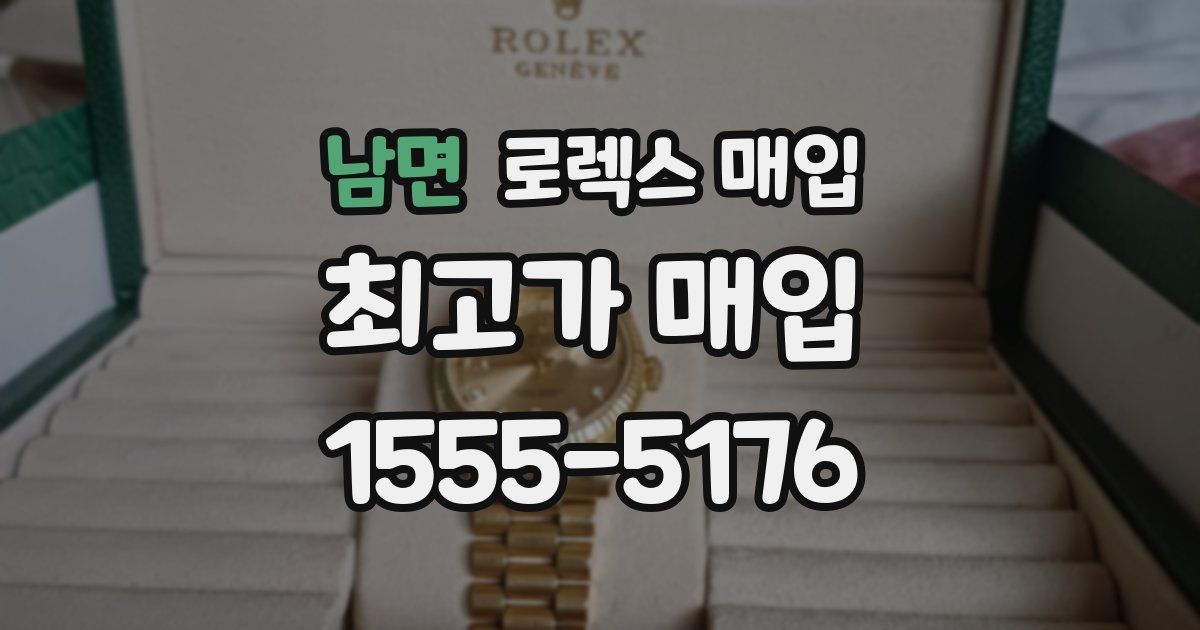 남면 로렉스 매입