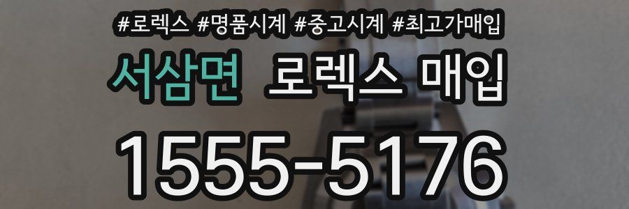 서삼면 로렉스 매입