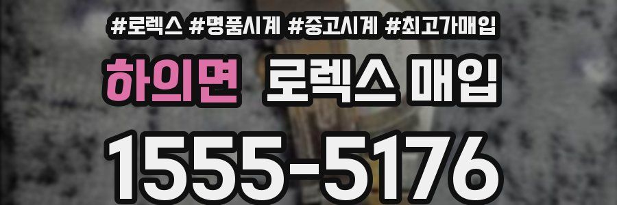 하의면 로렉스 매입