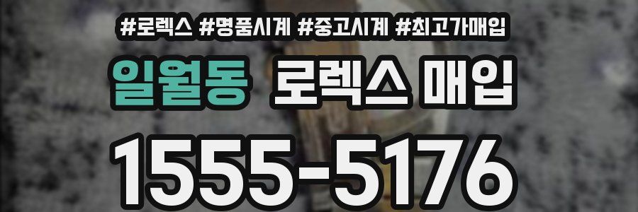 일월동 로렉스 매입