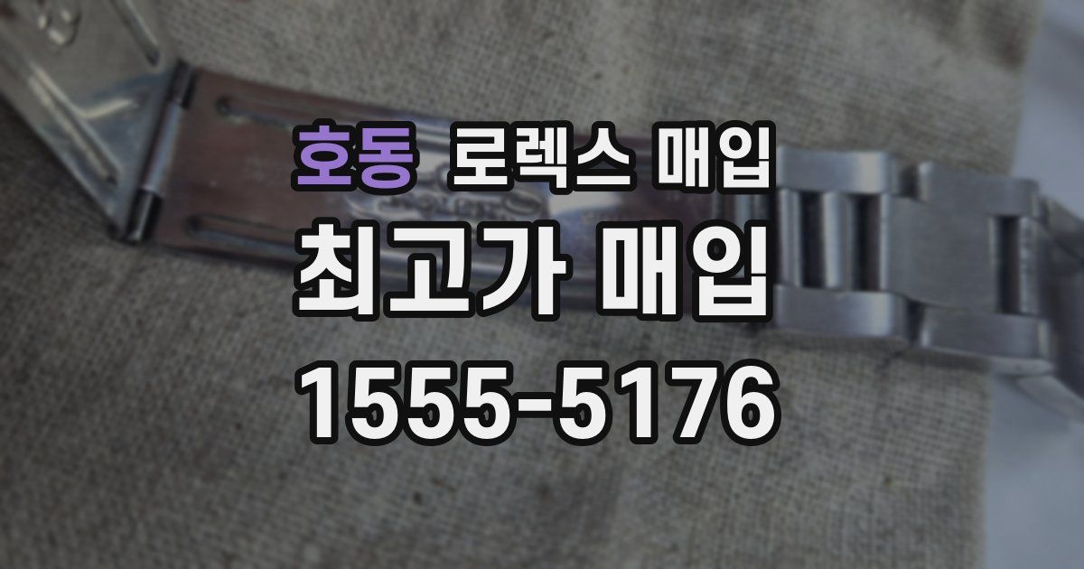 호동 로렉스 매입