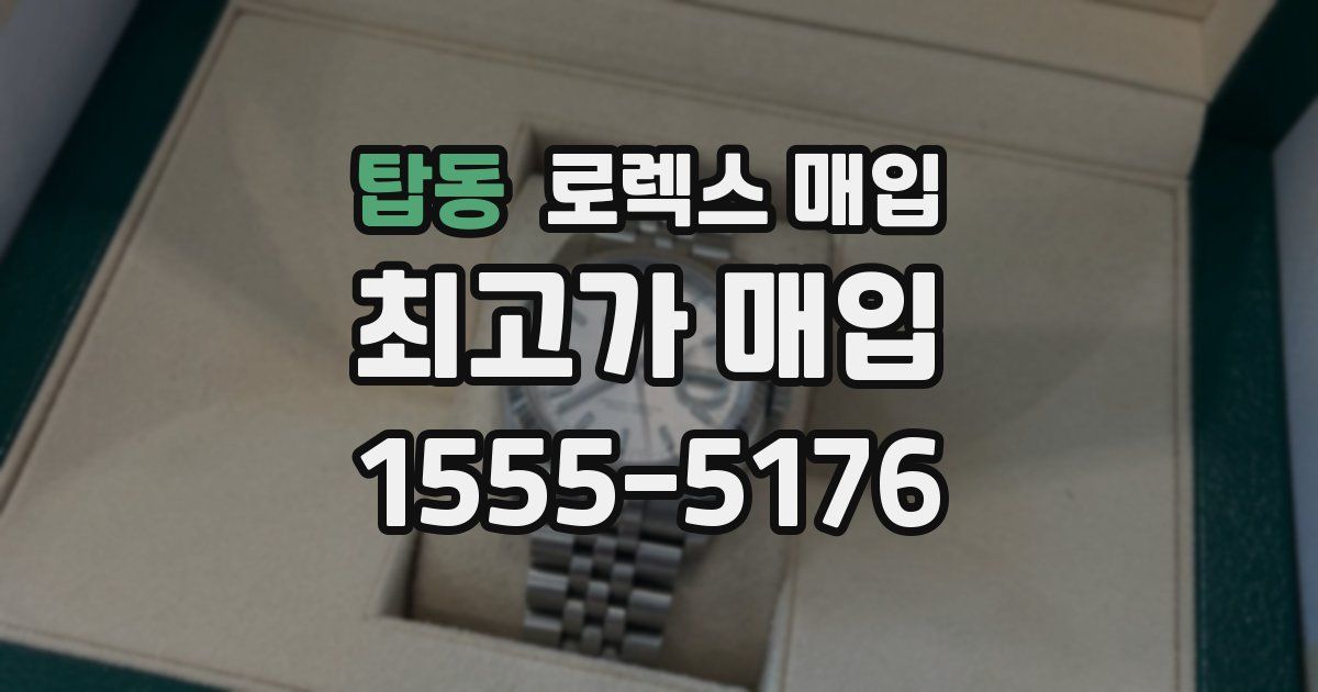 탑동 로렉스 매입