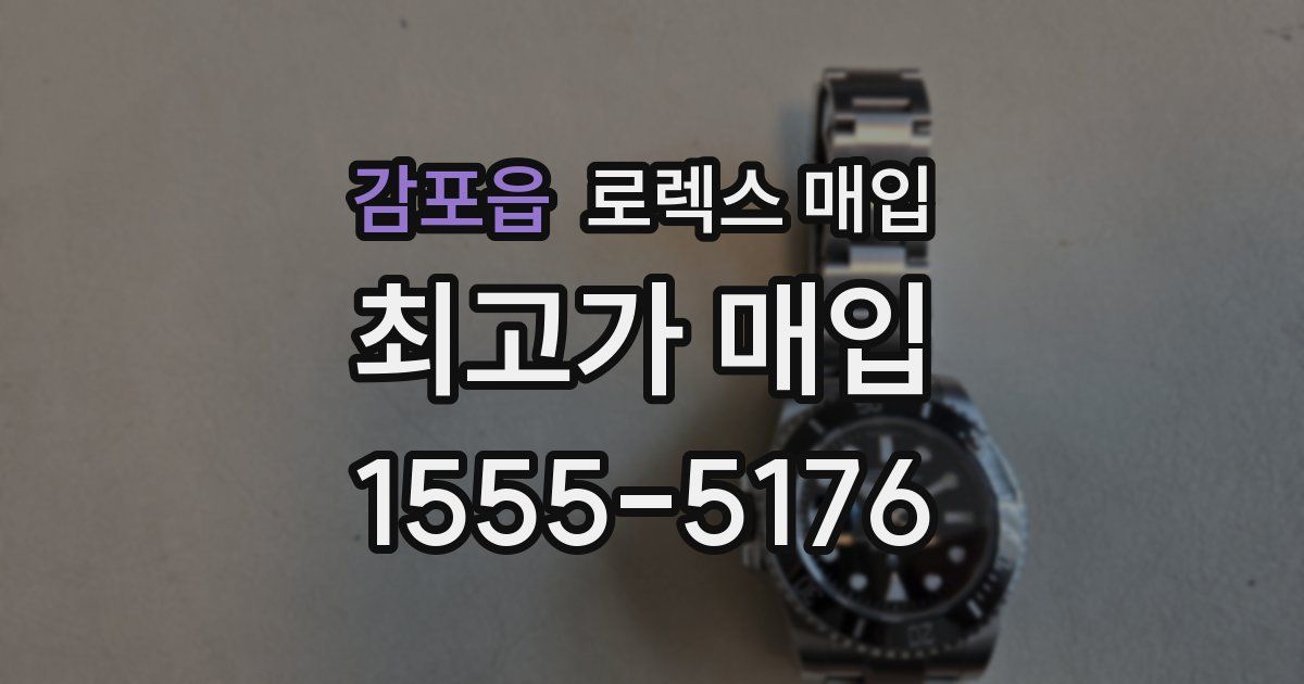 감포읍 로렉스 매입