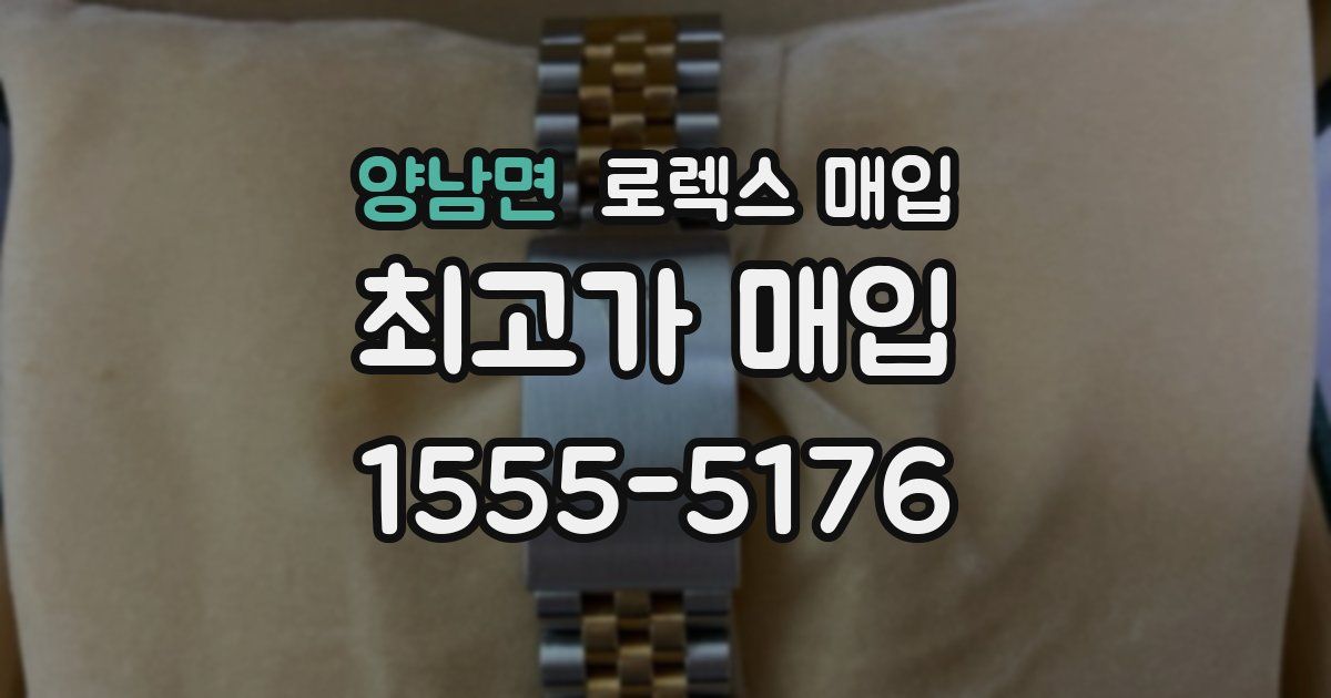 양남면 로렉스 매입