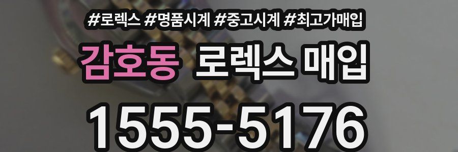 감호동 로렉스 매입