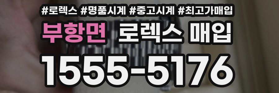 부항면 로렉스 매입