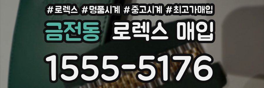 금전동 로렉스 매입