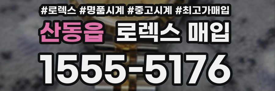 산동읍 로렉스 매입