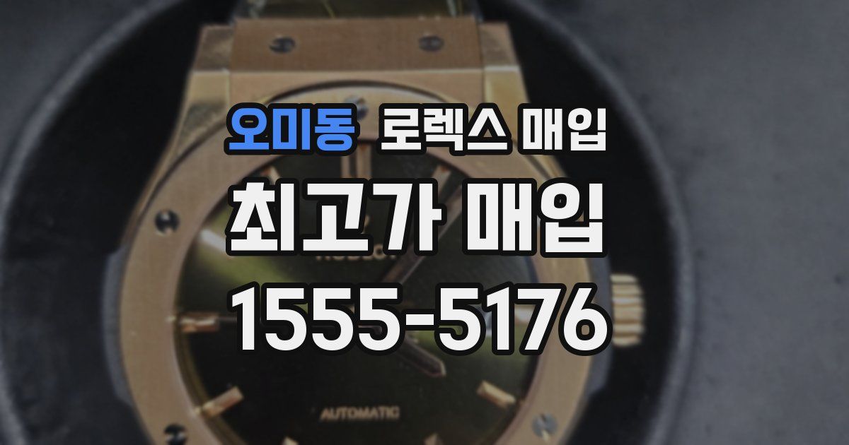 오미동 로렉스 매입