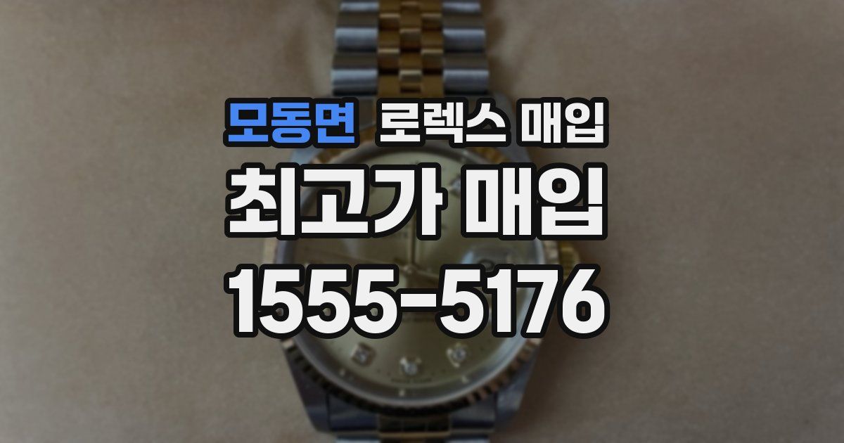 모동면 로렉스 매입