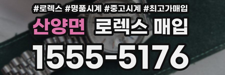 산양면 로렉스 매입