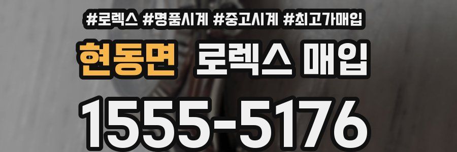 현동면 로렉스 매입