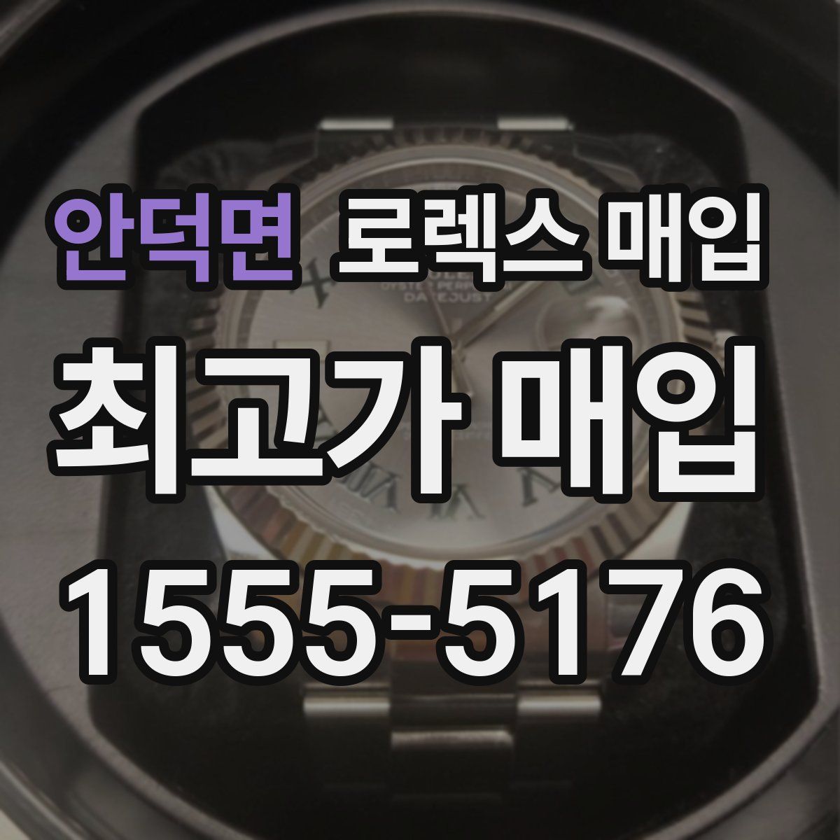 안덕면 로렉스 매입