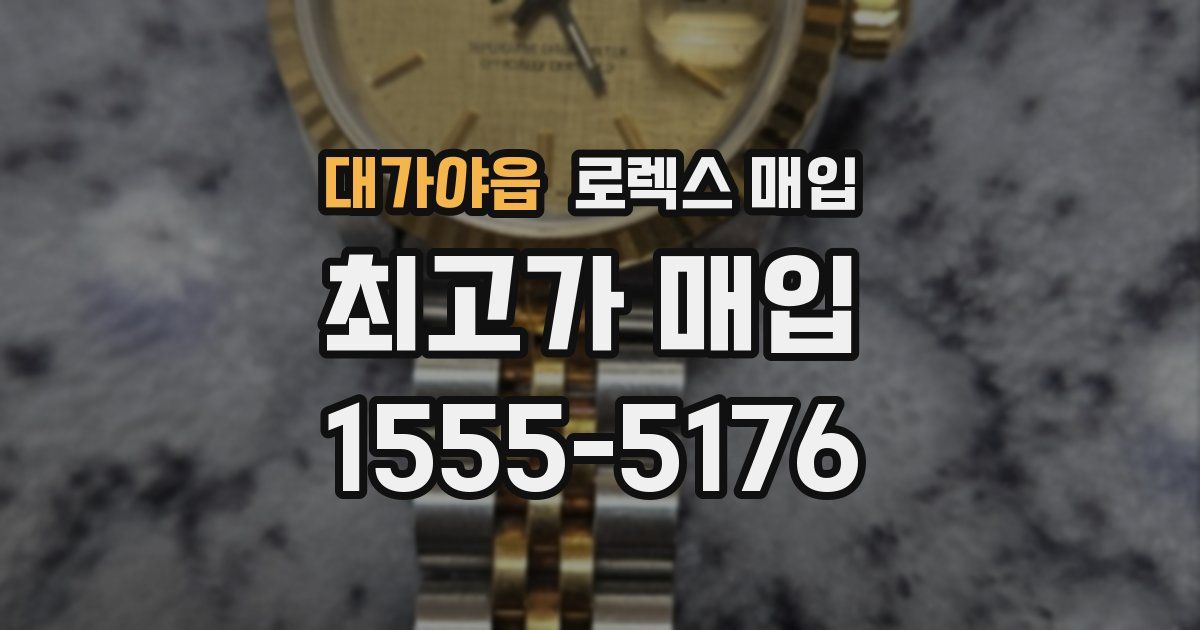 대가야읍 로렉스 매입