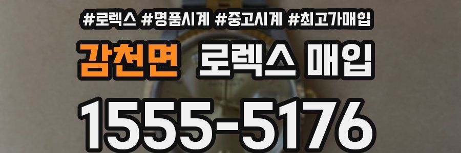 감천면 로렉스 매입