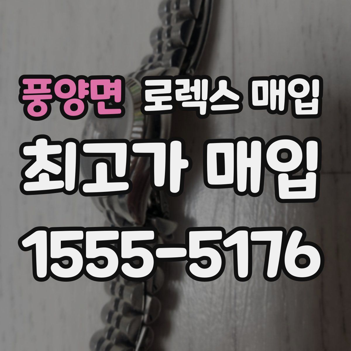 풍양면 로렉스 매입