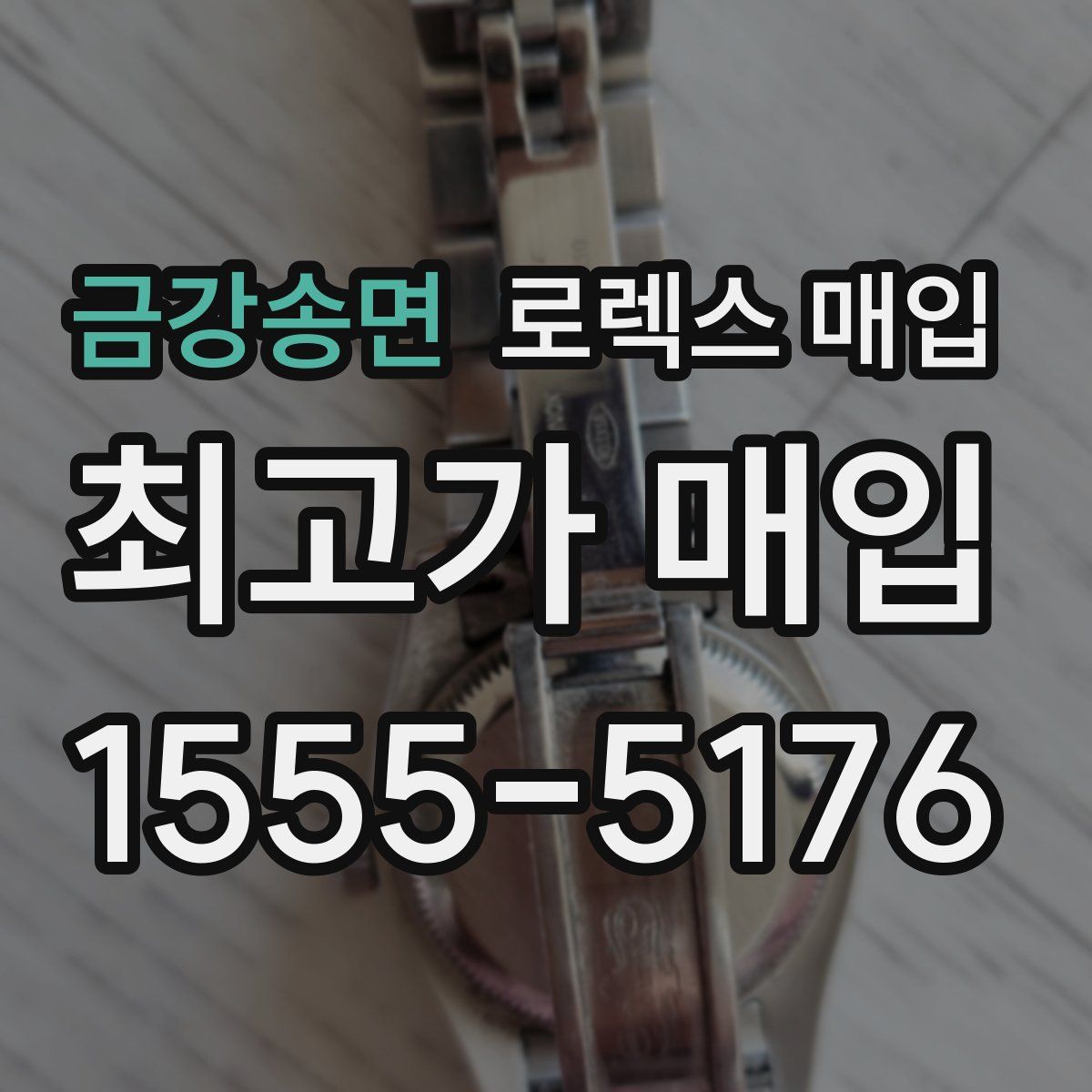 금강송면 로렉스 매입