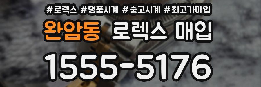 완암동 로렉스 매입