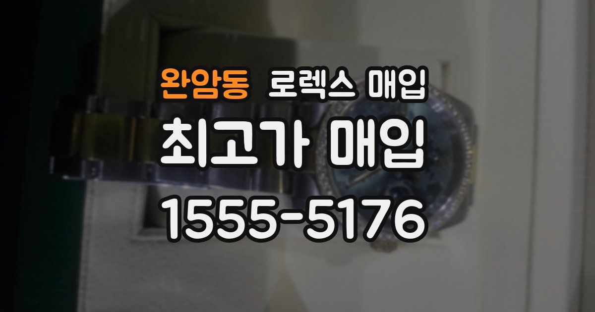 완암동 로렉스 매입