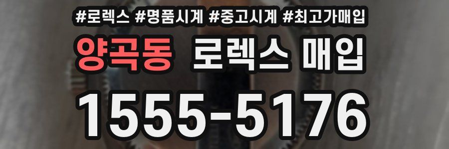 양곡동 로렉스 매입