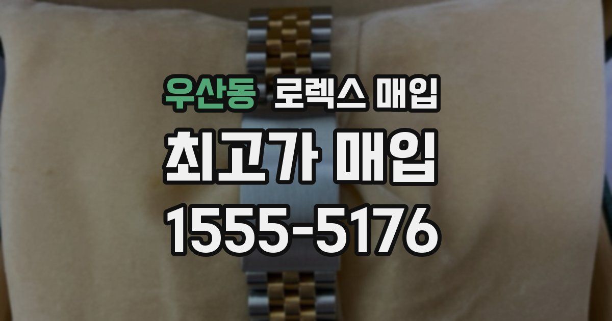 우산동 로렉스 매입