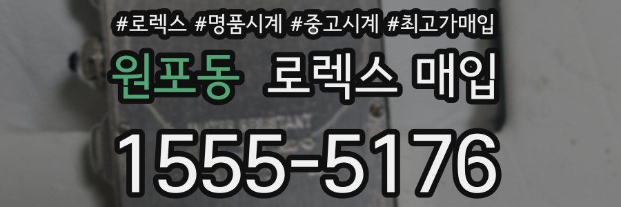 원포동 로렉스 매입