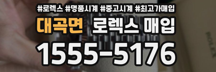 대곡면 로렉스 매입
