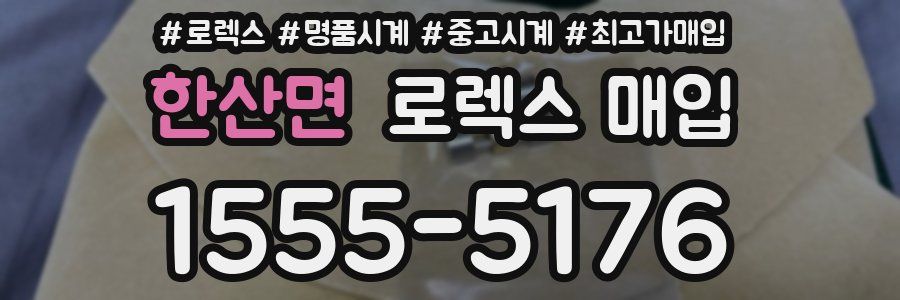 한산면 로렉스 매입