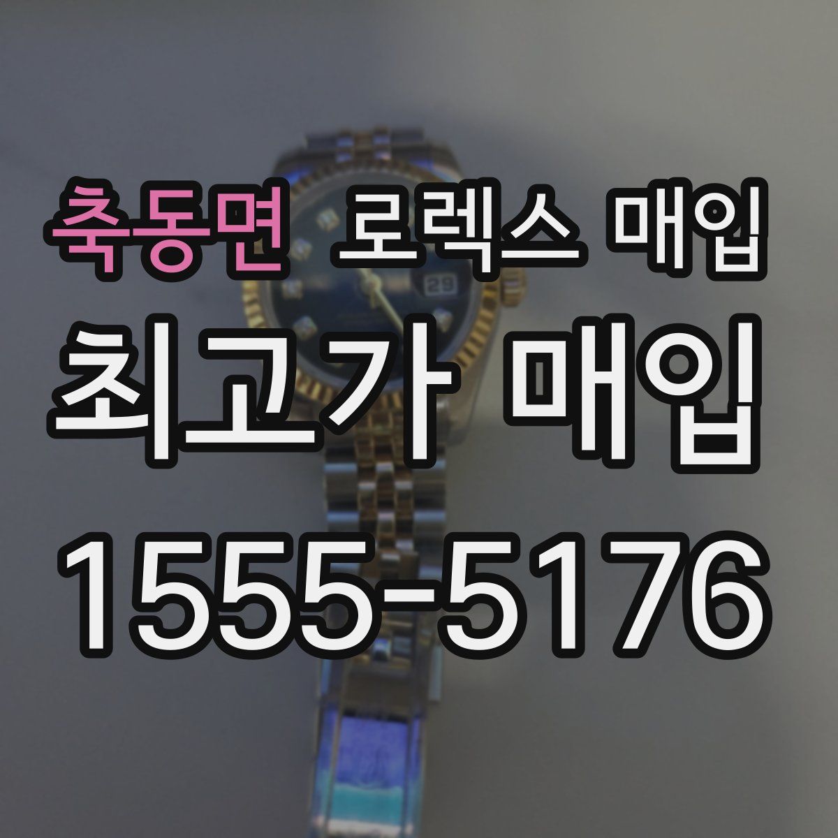 축동면 로렉스 매입