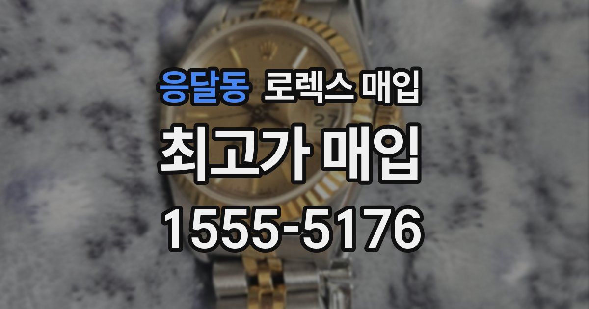 응달동 로렉스 매입