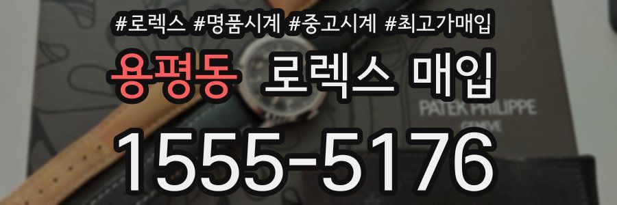 용평동 로렉스 매입