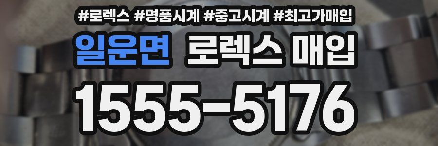 일운면 로렉스 매입
