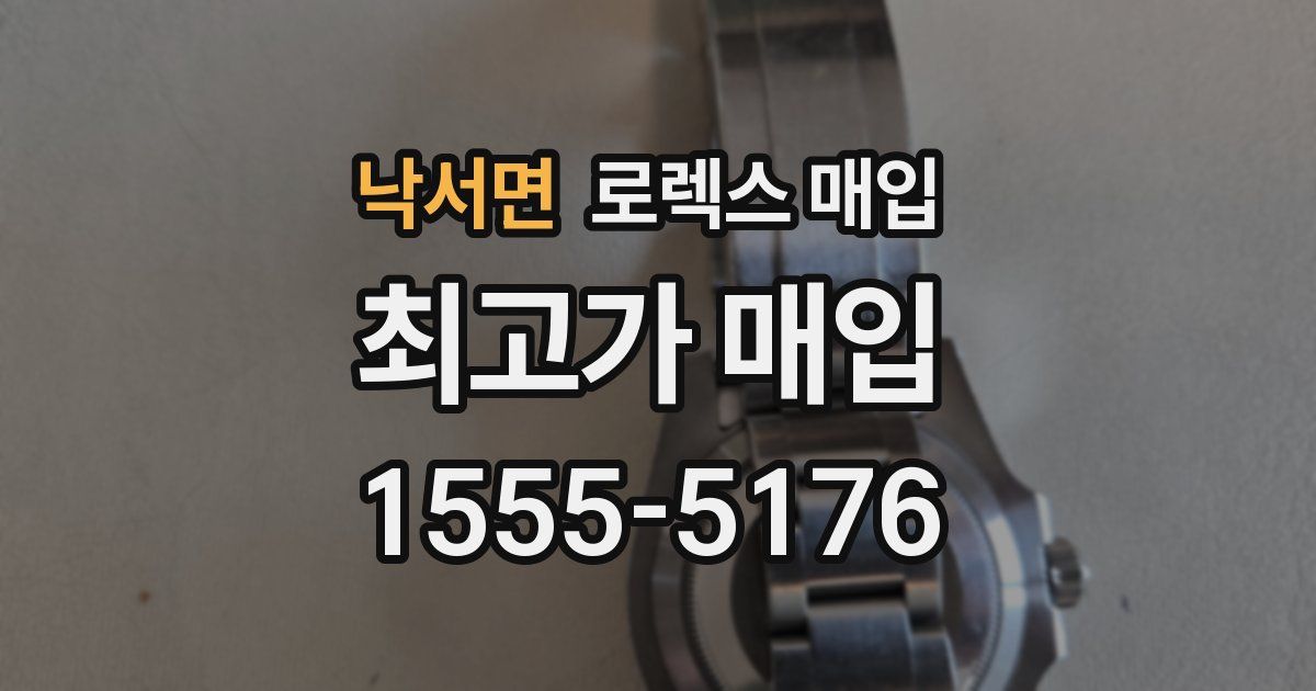 낙서면 로렉스 매입