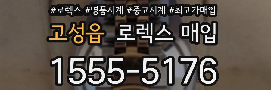 고성읍 로렉스 매입
