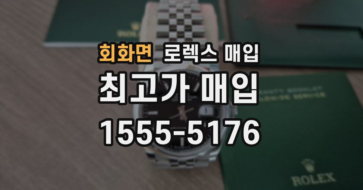 회화면 로렉스 매입