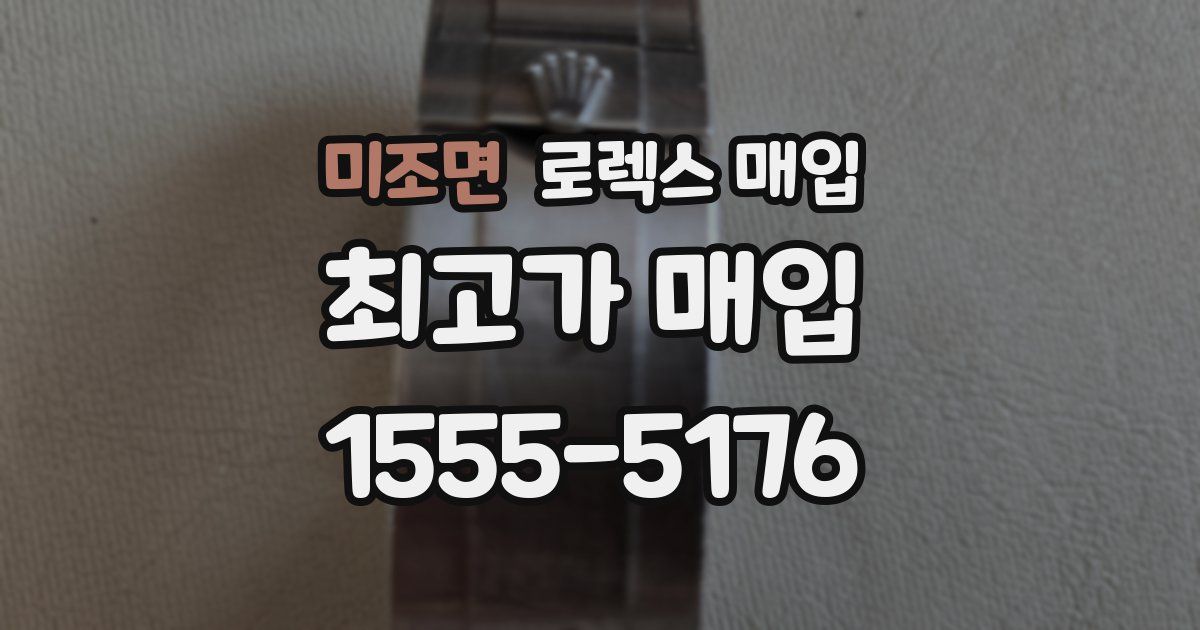 미조면 로렉스 매입