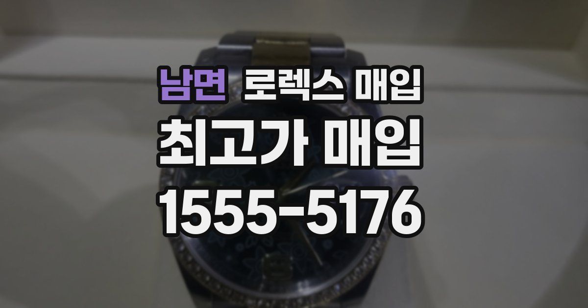 남면 로렉스 매입