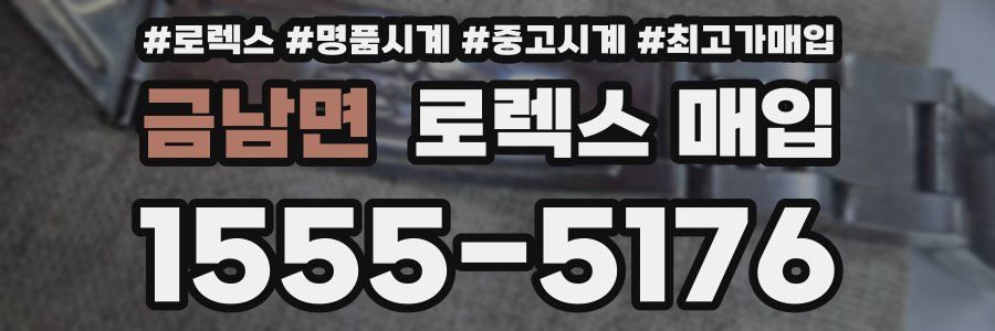 금남면 로렉스 매입