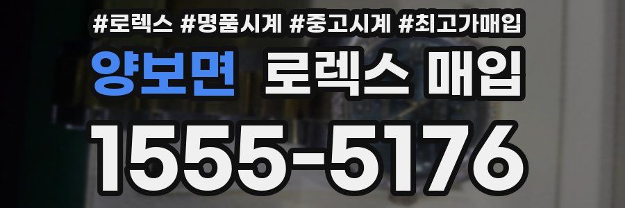 양보면 로렉스 매입