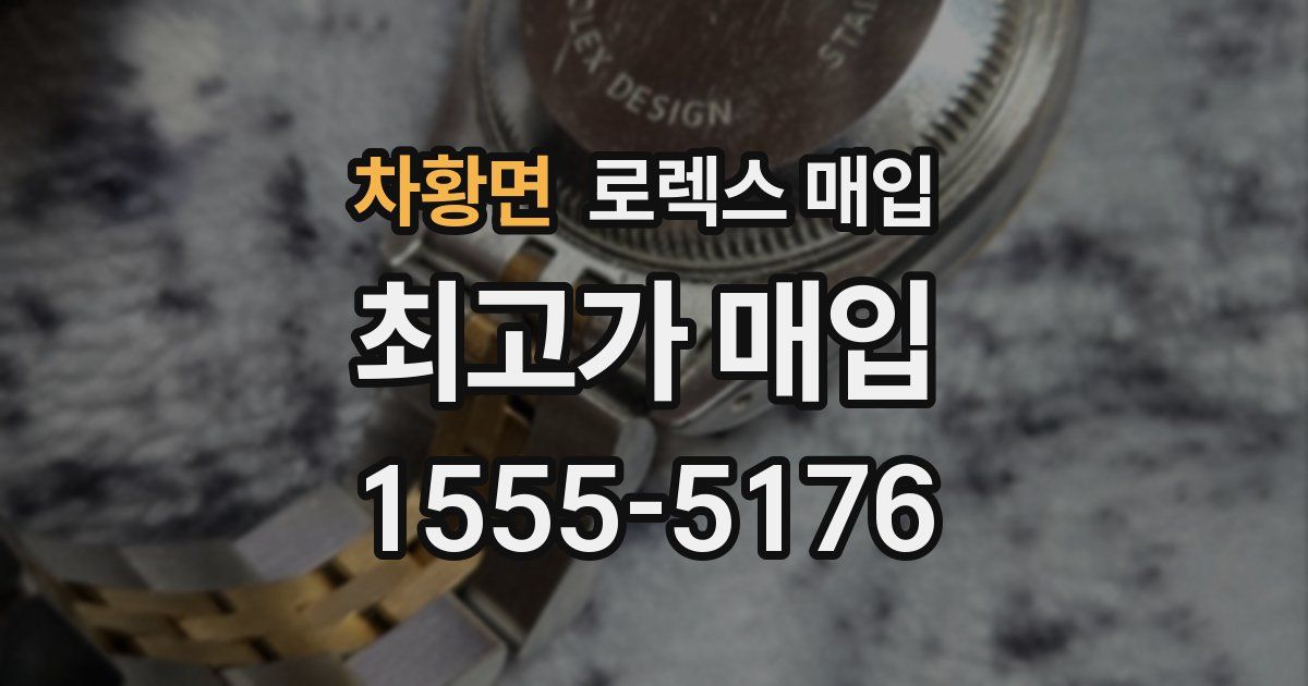 차황면 로렉스 매입