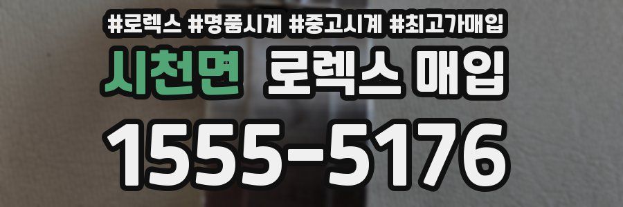 시천면 로렉스 매입