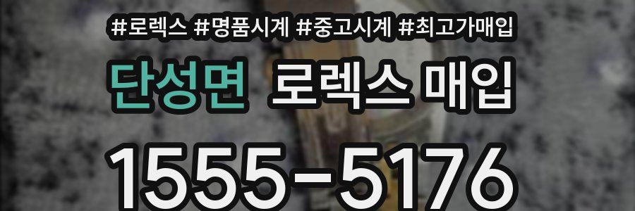 단성면 로렉스 매입