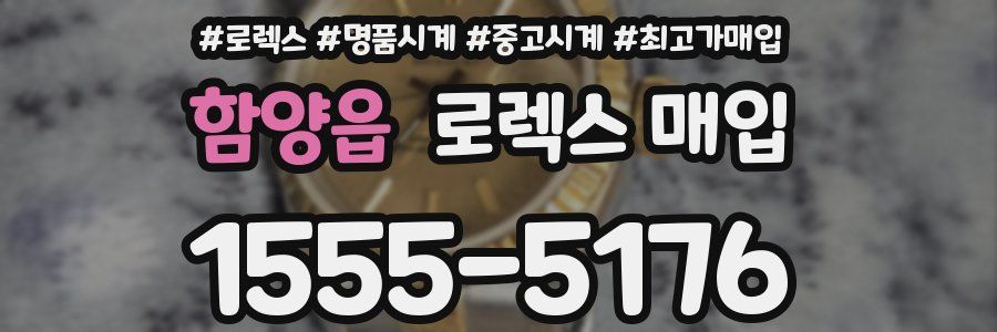 함양읍 로렉스 매입