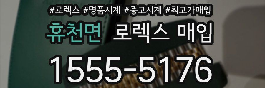 휴천면 로렉스 매입